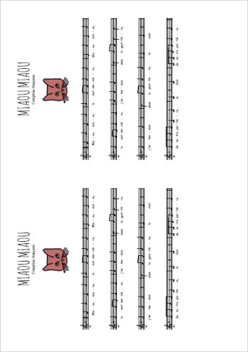 Miaou miaou Partition gratuite